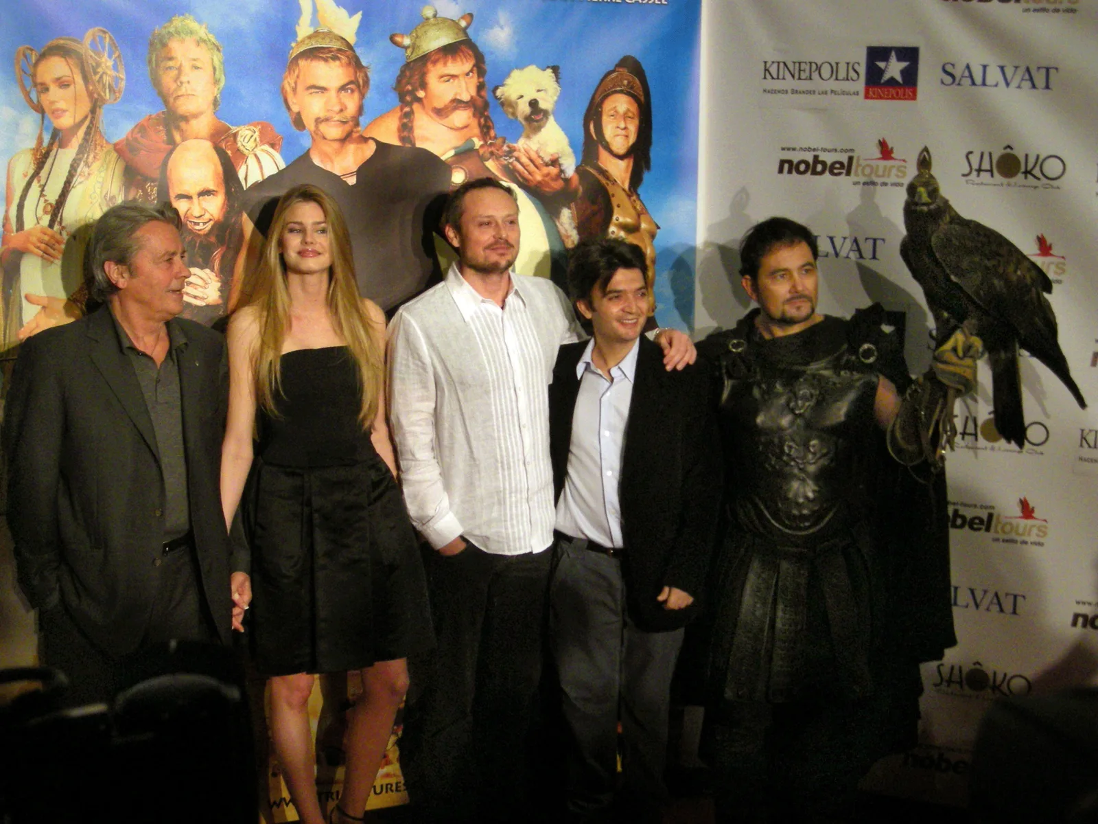 Con el elenco de «Astérix en los Juegos Olímpicos» · Premier, Madrid 2008
