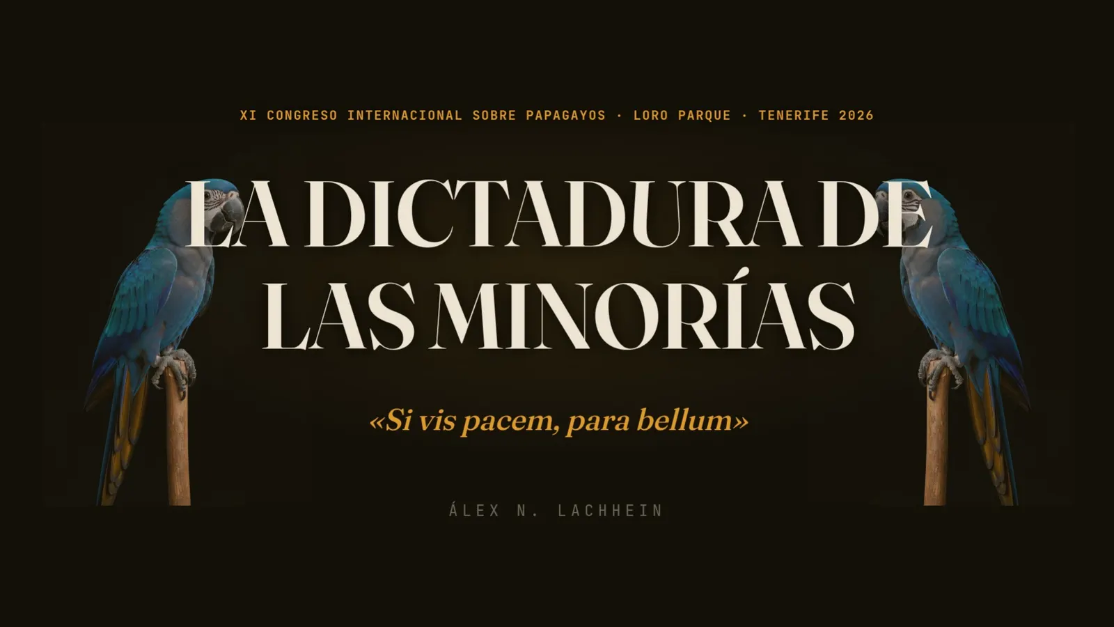 Diapositiva 1: Portada — La dictadura de las minorías