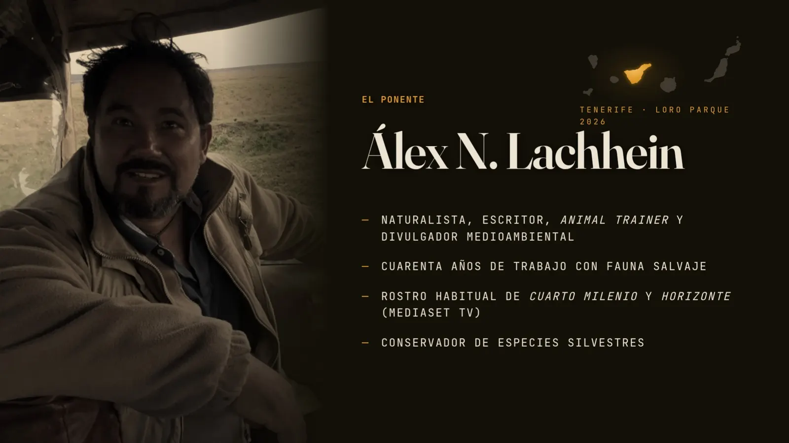 Diapositiva 2: El ponente — Álex N. Lachhein