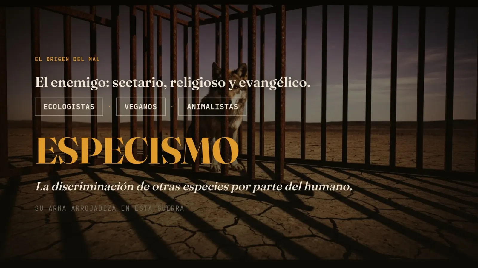 Diapositiva 14: Especismo — la llave de todo