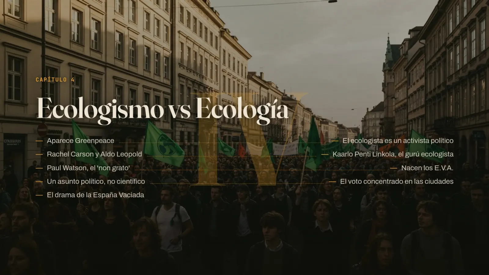 Diapositiva 15: Cap 4 · Ecologismo vs Ecología